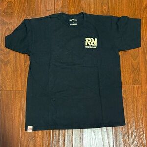 Black Tee with Gold Logo